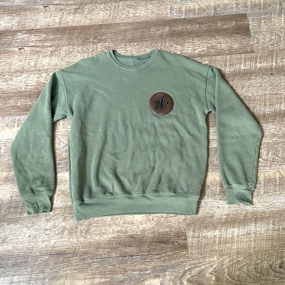 Buffalo Trace Weller Small Green Crewneck Sweater - Very Soft!